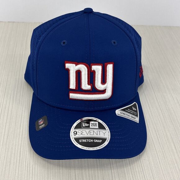 New York Giants New Era 9Seventy Stretch Snap Perforated Hat Cap Blue NEW - Picture 1 of 6